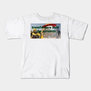 transformers built the pyramids Kids T-Shirt